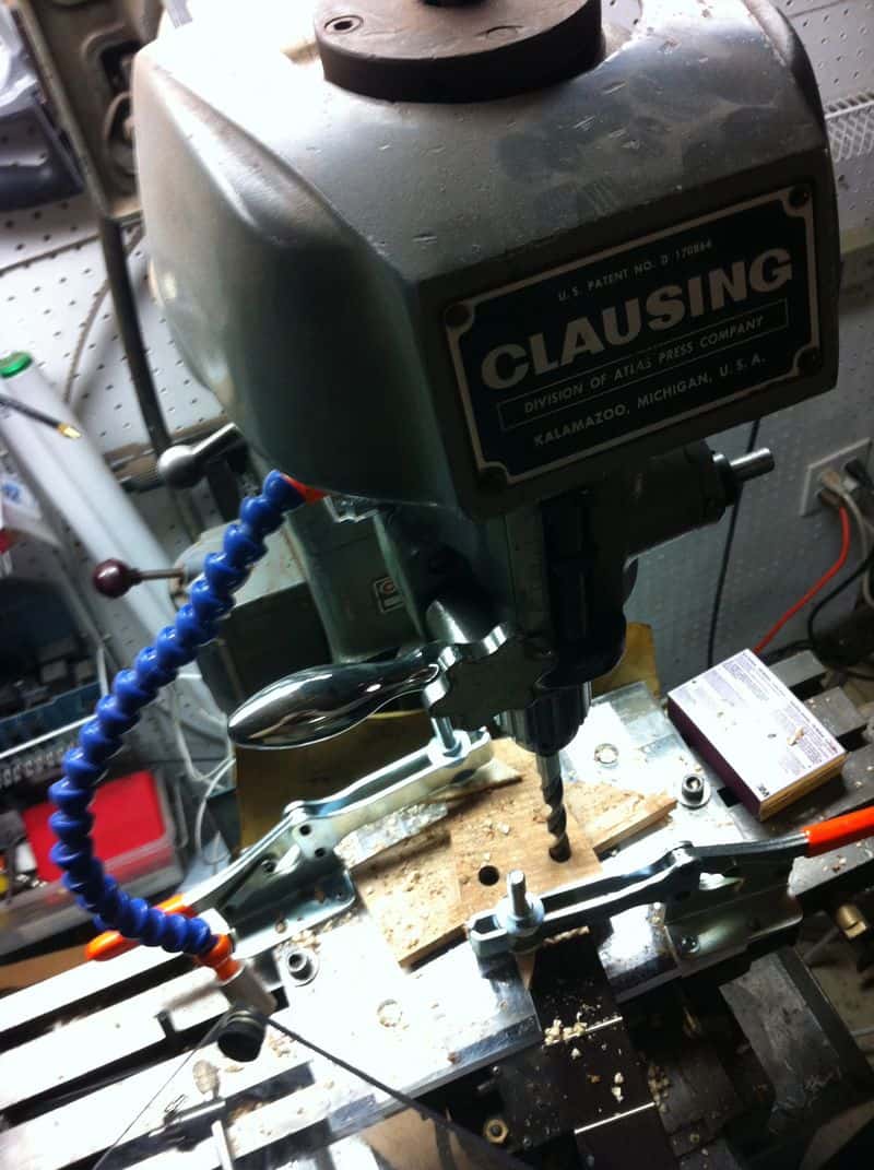 Boring Tuning Machine Holes With a Vertical Mill.